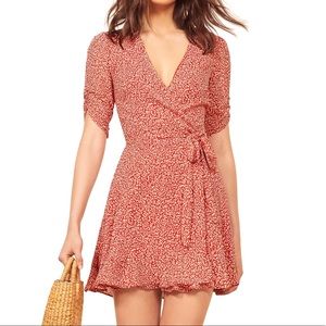 Reformation wrap dress